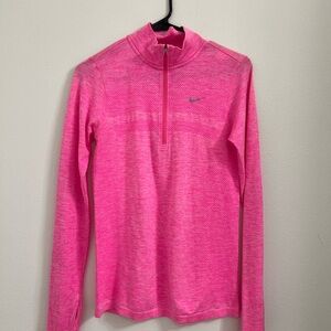 Nike Women's Vibrant Pink Long Sleeve Tee